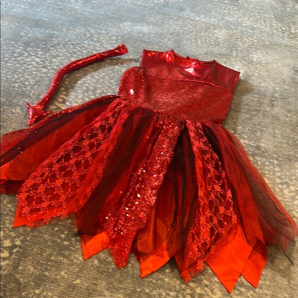 Red and black devil  Costume for kids size M - Picture 3 of 8